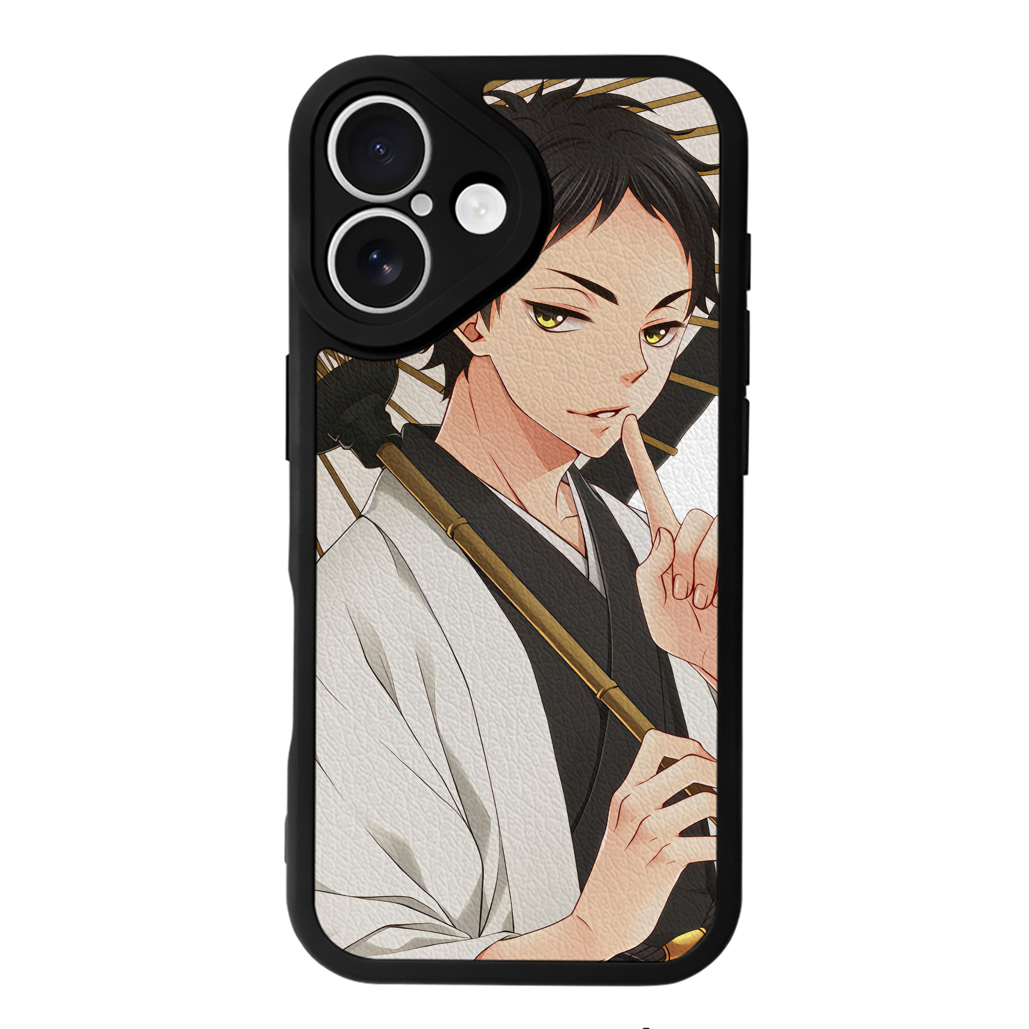 （画像用） ハイキュー!! Haikyu!! 【iPhone 16シリーズ対応】シリコンスマホケース（レザー調） 材質：シリコン